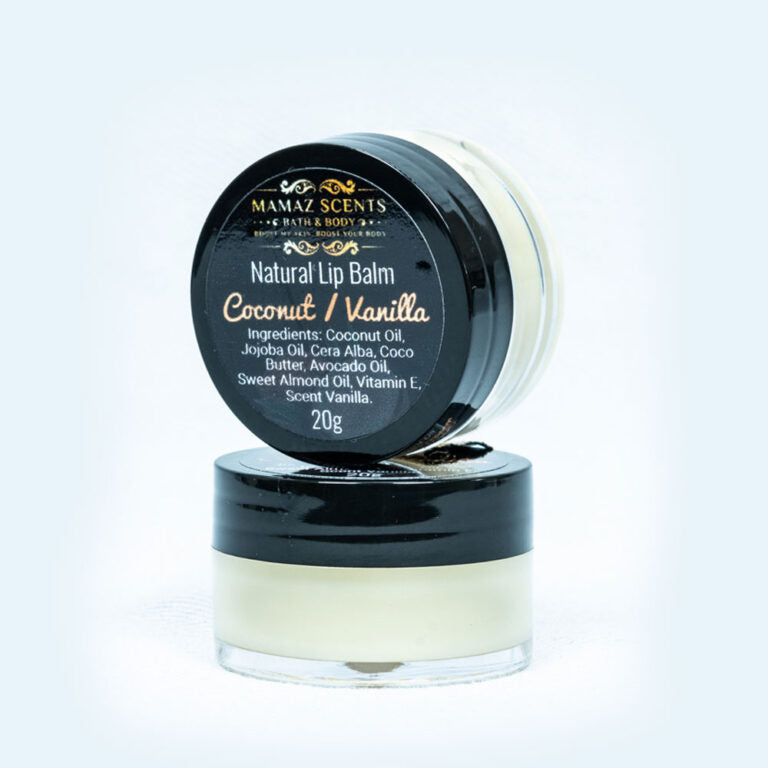 Coconut Vanilla Lip balm Mamaz Scents Bath